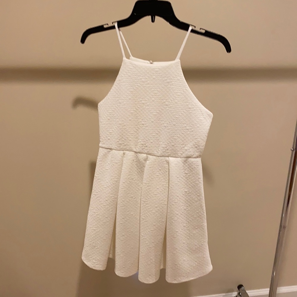 White A-line dress size small